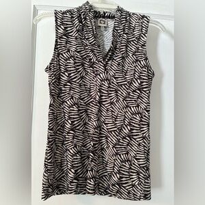 Anne Klein Monochrome Patterned Top